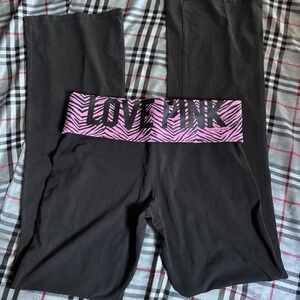 Victoria's Secret PINK Zebra Waistband Flare Yoga Pants